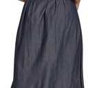 Tommy Hilfiger Women's Cap Sleeve Collared Waist Pleating A-line Midi Shirt Dress, 14