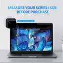 4-Way Laptop Privacy Screen Shield 14 Inch 16:10 Aspect, Removable 360 Privacy Filter Screen Protector for 14 Inch Laptop Computer, Anti Glare Blue Light Slide Mount Tabs Cover