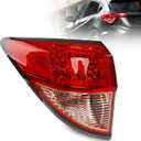 Outer Tail Light for Honda HRV 2016 2017 2018, Brake Taillight Assembly Rear Lamp Replacement for 33552-T7S-A01 HO2804109, Driver Left Outer Side (Bulb Included)