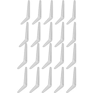 White Shelf Bracket 6" x 8", Wall Mounted Shelf Supports 8 Inch, 20 Pack, SBW6820