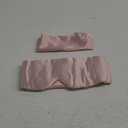 LitBear Silk Sleep Mask for Side Sleeper, Eye Mask Sleeping for Women Men 100% 22 Momme Pure Mulberry Silk, Face-Hugging Padded Eye Cover for Sleeping with Adjustable Band (Pink)
