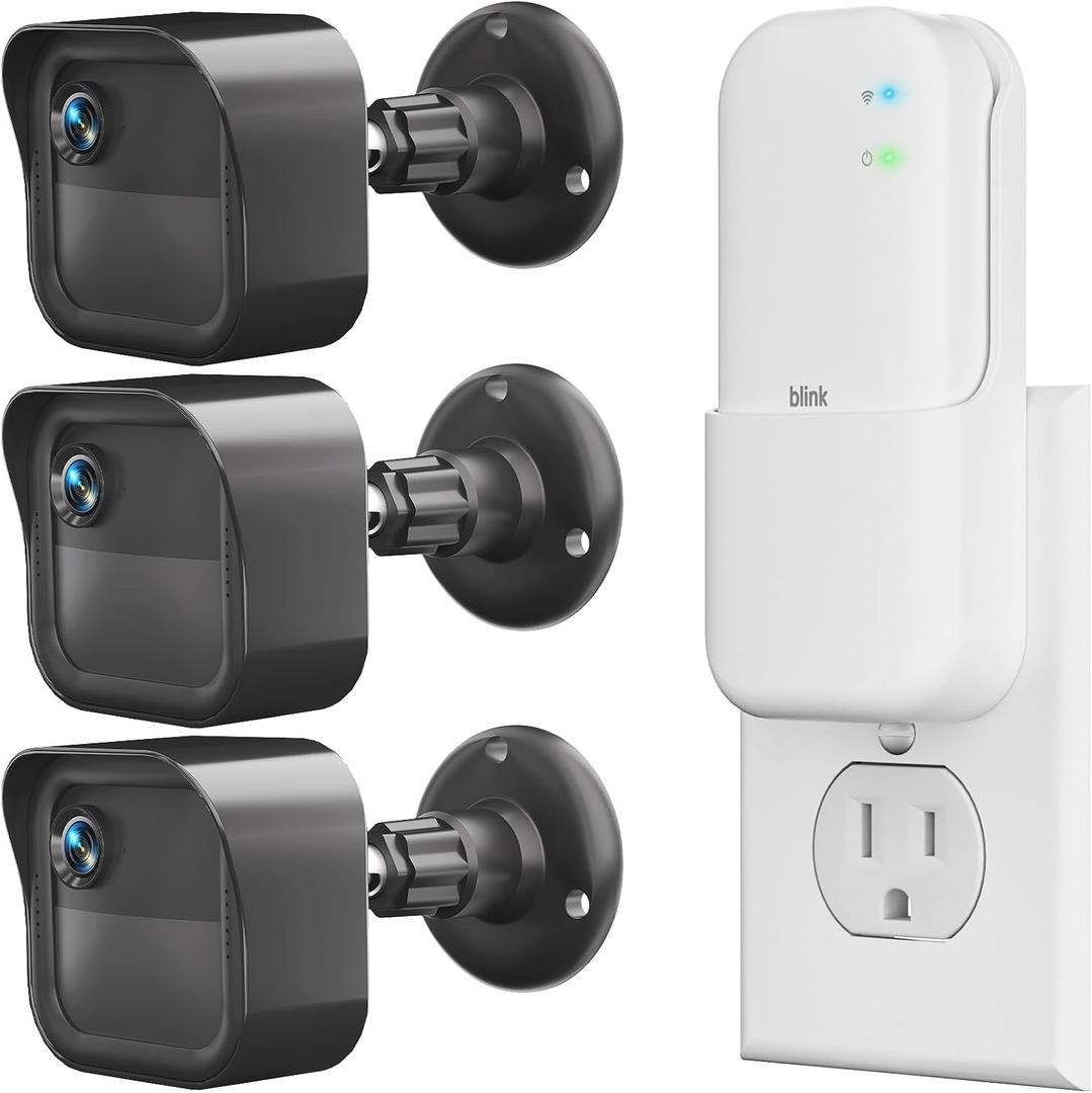 All-New Outdoor Camera Surveillance Mount for Blink, 3 Pack Weatherproof Protective Housing and 360 Degree Adjustable Mount for Blink Outdoor 4th & 3rd Gen Cam