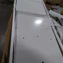 Merax Full Size Wood Loft Bed with Stairs, Built-in Desk, 2 Storage Drawers & Lights, Space Saving Bed for Teens, Adults, Study Loft Bed with Underbed Storage, White