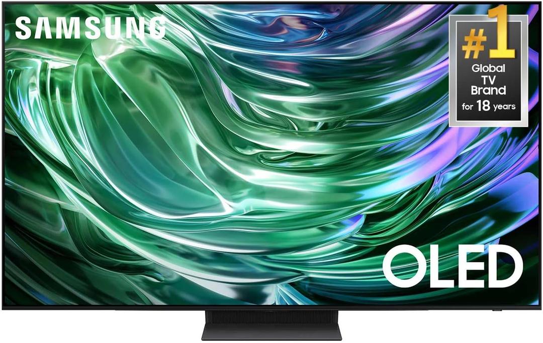 SAMSUNG 65-Inch Class OLED 4K S90D Series HDR+ Smart TV w/Dolby Atmos, Object Tracking Sound Lite, Motion Xcelerator, Real Depth Enhancer, 4K AI Upscaling, Alexa Built-in (QN65S90D, 2024 Model)