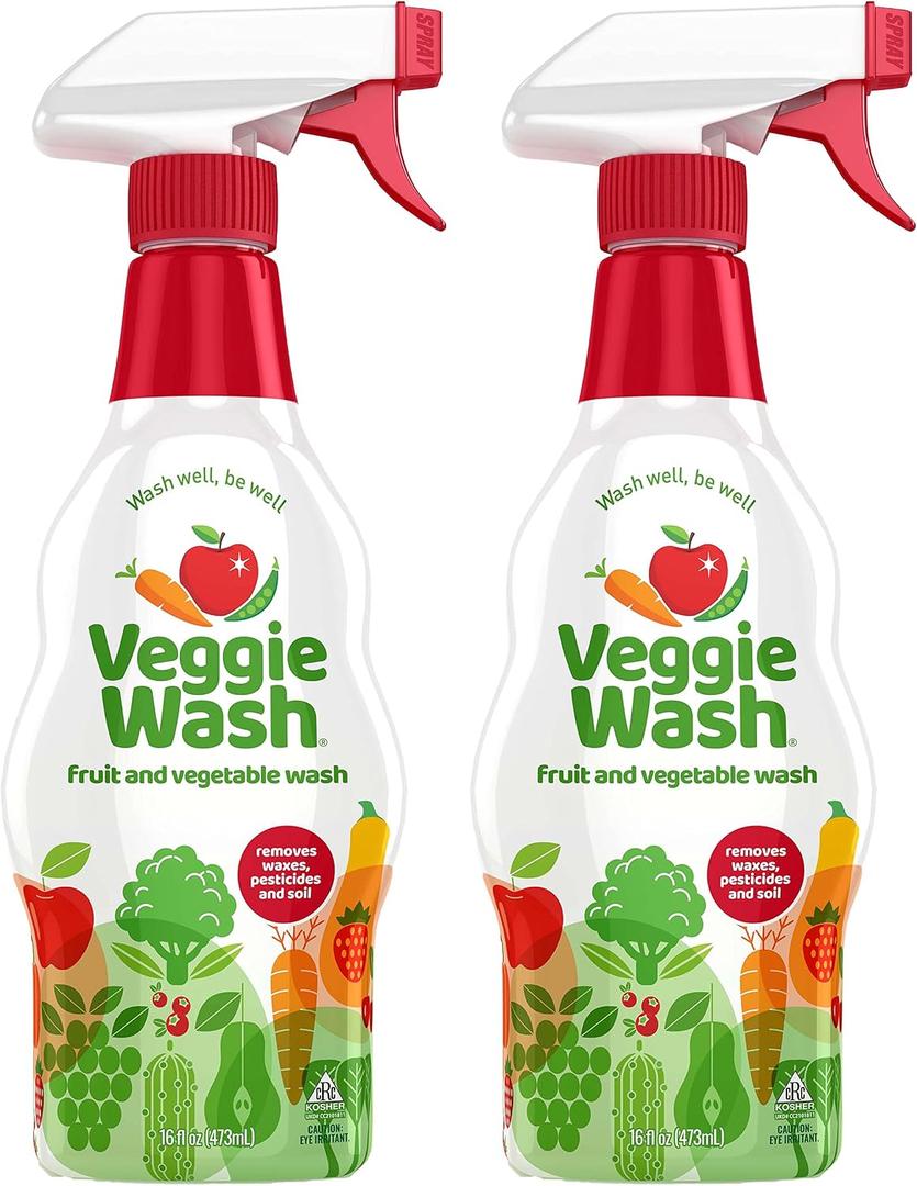 2 x Veggie Wash Fruit & Vegetable Wash, Produce Wash and Cleaner, 16-Fluid Ounce, Pack of 2