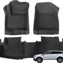 Priprilod Floor Mats Fit for Land Rover Range Rover Evoque 2012-2019 All Weather Protector TPE Floor Liners Custom Fit Car Mats Non-Slip