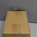 Glass Cotton Jar Holder - Brushed Gold Lid, Elegant Bathroom Storage Canister for Qtips, Cotton Balls, Floss, Makeup Organizer, Vanity & Bathroom Organization