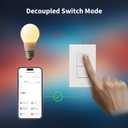 Aqara Smart Light Switch H2 (2-in-1 Neutral, 2 Buttons, 2 Channels), Thread/Zigbee Protocol, Wall Switch for Smart Home, Supports Apple Home, Google, Alexa, Matter Over Thread