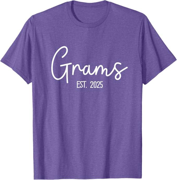 Grams Est. 2025 Cute Trendy Grandma T-Shirt Small