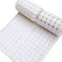 Self Adhesive Dots, Strong Adhesive 1000pcs(500 Pairs) 0.59" Diameter Sticky Back Nylon Dots, Hook & Loop Dots with Waterproof Sticky Glue Tapes, Very Suitable for Classroom, Office, Home (White)