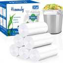 3 gallon Clear trash can liners,Small clear Garbage Bags 300,Extra Strong 2.6,3 Gal Trash Bag,Fit 10 liters trash Bin Liners for Home Office Kitchen （Clear 300）