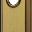 2 Pack Mortise Lock Door Plates for Interior Doors, Old Style Mortise Door Knob Cover Backplate Replacement, Antique Brass Door Escutcheon Plates
