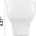 Sylvania A19 9W = 60W LED Light Bulb, 5 Color Temperature Select (2700/3000 / 3500/4000 / 5000K), 800 LMS, Medium Base, Frosted - 8 Pack (42558)