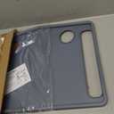 Bluestone Walker Tray Table with 2 Cup Holders, Gray