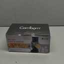 Cambom Rotary Cheese Grater Hand Crank Cheese Shredder for Fresh Cheese, Vegetable, Nuts,Non-slip Suction Base, Free Cleaning Brush Three Blades, Black