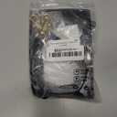 PH PandaHall 15 Inch Short Purse Strap, 1.1 Inch Wide Genuine Leather Bag Strap Black Bag Handles Replacement Puse Handles for Women Men DIY Underarm Bag Handbag Shoulder Bag, Golden Hardware