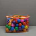 Ball Pit Balls for Baby and Toddler Phthalate Free BPA Free Crush Proof Plastic - Multicolored Pit Balls in Reusable Play Toys for Kids with Storage Bag (Bright colors) 