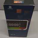 Alarm Clock Speaker Wireless Charger, Digital Alarm Clocks Bedrooms Bluetooth, Alarm Clock Dimmable Light Bedrooms Dual Alarm Snooze Dimmer 12 24H RGB Night Light Bluetooth USB AUX, White