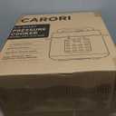 CARORI 9-in-1 Electric Pressure Cooker 6 Qt, Stainless Steel Inner Pot, Programmable 12 Multi-Function Cooker with Safe Vent Design, Rice Cook, Slow Cook, Saut, Warmer & Sterilizer, Black