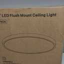1Pack 15.8 Inch LED Flush Mount Ceiling Light, 35W, 120lm/W, 4200LM, CRI95+, 2700K-5000K 5CCT & Dimmable, White Thin Flat Surface Mount Lights for Bedroom, Living Room, Dining Room, Garage