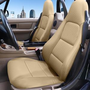 SAPUBK Custom-Fit Front Seat Covers Sets Replace for 1996-2002 BMW Z3, Driver and Passenger Knitted Fabric Composite Soft Foam Lining Airmesh Breathable Seat Cover Cushion