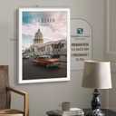 16x24 Poster Frame 3 Pack - White, Textured Solid Wood Picture Frame, Wall Gallery Photo Frame