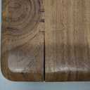 Samhita Acacia Wood Cutting Board, for Meat, Cheese, Bread, Vegetables & Fruits, with Grip Handle (15" x 7")