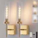 Battery Operated Wall Sconce,Rechargeable Wall Light 8000mAh Fast Chargin Dimmable 3000K/6000K 2Color Bulbs Endurance 100 Hours Infinitely with Remote Control Wall Sconce Set of 2 for Bedroom Living