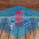 Florida Large Blue Crab Trap – 11 x 24 x 24 Recreational Blue Crab Pot – Four-Throat Saltwater Crab Trap – Heavy Duty PVC Coated Wire Fishing Trap