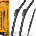 AUTOBOO 26"+22" Windshield Wipers with 16" Rear Wiper Blade Sets Replacement for 2010 2011 2012 2013 2014 2015 Lexus RX350 RX450h-Original Factory Quality (Pack of 3)