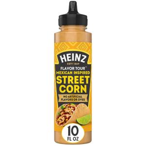 Heinz Flavor Tour Mexican Inspired Street Corn Sauce, 10 fl oz Bottle (EXP 07/06/26)