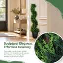 Artificial Topiary Tree, Spiral Cedar, 37 Inch