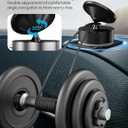 360 Rotatable Vacuum Magnetic Phone Holder for Car, One-Hand Operation Suction Phone Mount, Strong Magnetic Car Phone Stand for iPhone, All Smartphones (Gym/Airplane/Gym/Desktop/Any Surface) (Black)