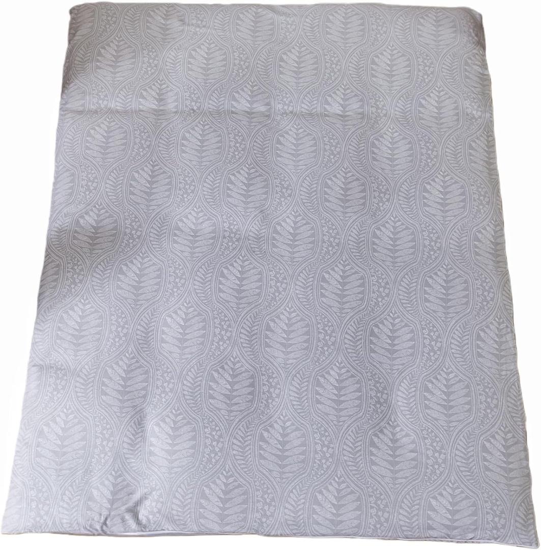 100% Cotton Futon Cover for Japanese Futon Floor Mattress with Zipper Twin Full Queen Machine Washable Super Soft (Grey Leaf, Twin)