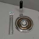 Stainless Steel Korean BBQ & Roasting Plate with Handle, Stainless Steel Grill Tongs.
