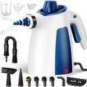 Handheld Steam Cleaner, 230F Pressurized Steamer with No Water Spitting & Continuous Steam, 350ML Chemical-Free Deep Cleaning for Grease & Grime, 12 Accessories for Grout, Bathroom, Kitchen & Car
