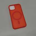SUPFINE Magnetic for iPhone 14 Case & iPhone 13 Case (Compatible with MagSafe)(Military Grade Drop Protection) Slim Translucent Matte Shockproof Phone Cover,Red