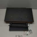 Vervida Black Floating Shelves for Wall, Rustic Wood Wall Mounted Shelves with Invisible Brackets for Decor & Storage, Floating Shelf for Living Room, Bathroom (Set of 2) (15x6.8)