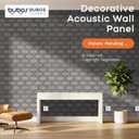 BUBOS 6 Pack Faux Wood Wall Panel,23.6"x23.6" Peel and Stick Acousitc Panel