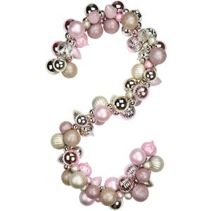 6 FEET Christmas Ball Garland Ornaments Shatterproof Xmas Hanging Balls Decorations for Home Indoor Outdoor Mantel Holiday Party Wedding Tree - Gold & Pink