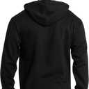 Fruit of the Loom Men's Eversoft Fleece Pullover Hooded Sweatshirt, Moisture Wicking & Breathable (Black, XL)
