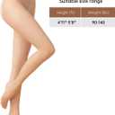 2 Pairs Women's Sheer Tights, 1D Ultra Thin Soft Nylon Regular Panty Multicolour High Sheer Anti-slid Pantyhose (Dark Skin Color)