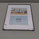 Snap® 8x10 Matted 2 Opening Front Load Photo Frame - Black