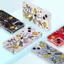 GiiKa for iPhone 14 Case with Screen Protector, 6.1" Clear Full Body Shockproof Protective Floral Girls Women Hard Case with TPU Bumper Cover Phone Case for iPhone 14, Wildflower