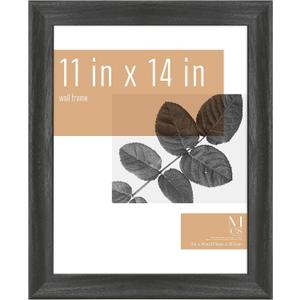 MCS Studio Gallery Classic Picture Frame Black Woodgrain Engineered Wood, 11x14