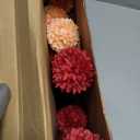 12 Pcs Easter Faux Kiku Flowers Spring Summer Artificial Pom Pom Mums Small Chrysanthemum Ball Floral Picks Stems for Table Vase Centerpieces Wedding DIY Bouquet Decor(Sunset Blaze)