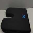 Everlasting Comfort Car Seat Cushion for Driving - Wedge Car Cushion for Office, Travel, Gaming Chair Memory Foam Driver Booster for Short People, Non-Slip, Washable Cover, Back & Sciatica Relief (Medium)