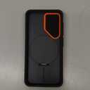 SURITCH for Samsung Galaxy S25 Phone Case, Magnetic Shockproof Bumper Case Slim Protective Cover with Camera Cover & Adjustable Metal Kickstand for Galaxy S25 (2025)-Black