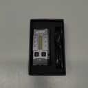 BORUIT EV20L LED Rechargeable Small EDC Flashlight with Green Beam,Pocket Keychain Flashlights with RGB Side Light,IP66 Waterproof,Clip & Tail Magnet for Outdoors Emergency Camping,Aluminum Black