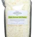 Palm Kernel Oil Flakes 32- oz. / 2LB Soap making supply's in stand-up barrier pouch all natural.